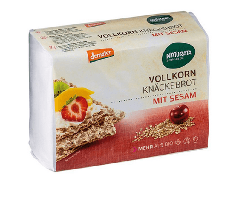 Naturata Knekkebrød Rug & Sesam gjærfritt 250 g