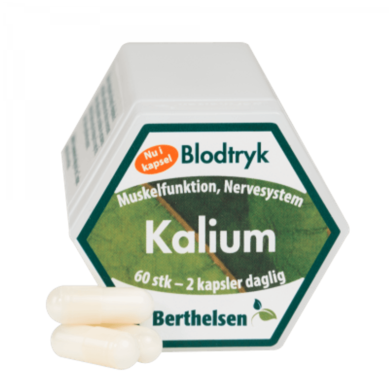 Berthelsen Kalium 150 mg 60 kapsler