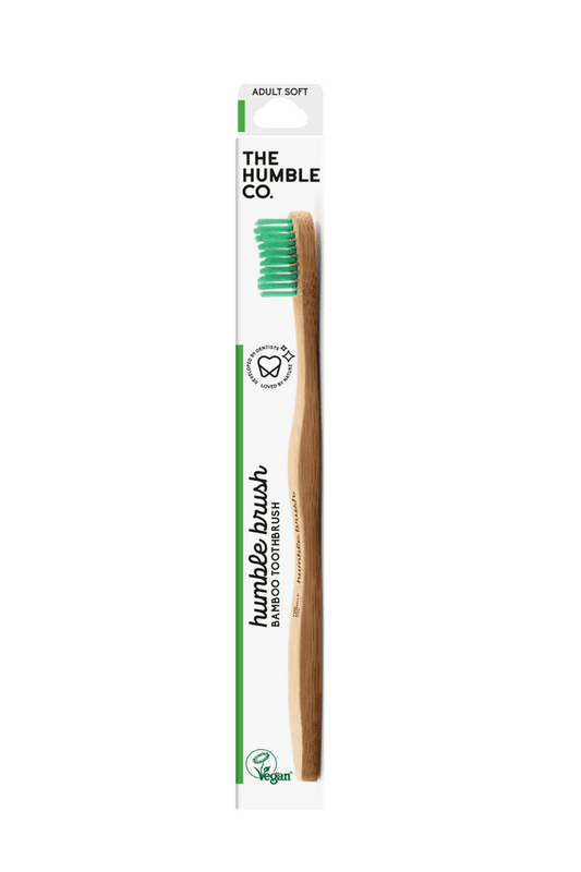 Humble Brush Bambus Tannbørste myk GRØNN