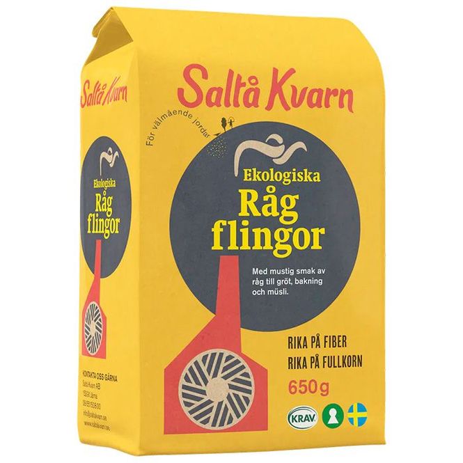 Hovedbilde Saltå Kvarn Rugflak 650g