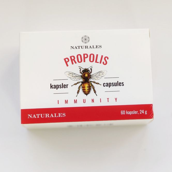Hovedbilde NATURALES Propolis 60 kapsler