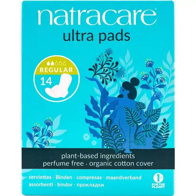 Hovedbilde Natracare Bind Ultra med vinger normale 14 stk