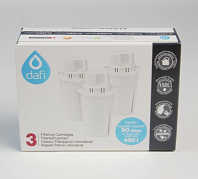 Hovedbilde Filtere 3-pk til Astra Vannfilterkanne/DAFI/Anna BWT
