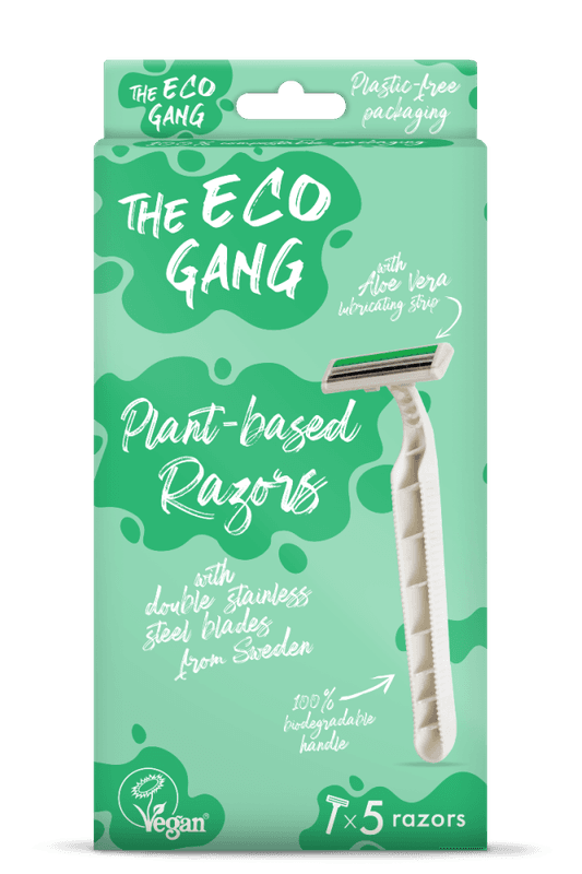 ECO GANG Barberhøvler med plantebaserte skaft 5 stk